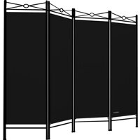 Paravent LUCCA, 163x180 cm, schwarz