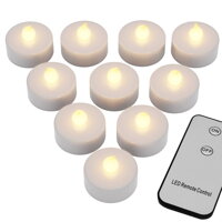 Teelichter COZY mit Fernbedienung, 10 Stück, warmweiß