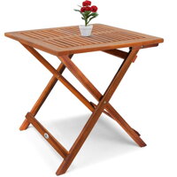 Holz-Beistelltisch ALEK, 70x70x73 cm, braun