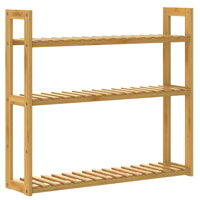 Bambus-Wandregal KAREN, 3 Ebenen, 60x15x54 cm, braun