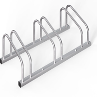 Fahrradständer BIKE, 84x32x27 cm, silber