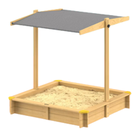 Sandkasten mit Dach Leny, Fichtenholz, 120x120x120cm