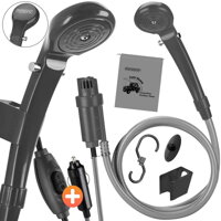 Campingdusche mit Tauchpumpe CAMP, anthrazit