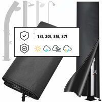 Abdeckung für Solardusche COVER, 220x70 cm, schwarz