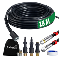 Rohrreinigungsset Premium, 15 m, schwarz