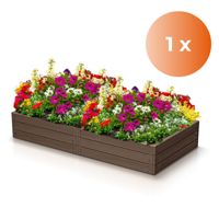 Hochbeet WOODY, 149x75,6x25 cm, braun