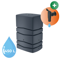 Regentonne AQUA TOWER anthrazit 450l