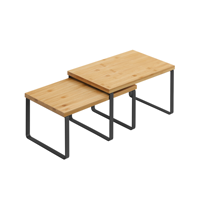 Bambus-Organizer-Set CEZAR, 2-tlg., braun/schwarz