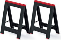Ständer, Arbeitsbock TITAN, 2er-Set, 58x5x79 cm, schwarz/rot
