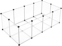 Kleintiergehege aus transparentem Kunststoff BEN, 143x71x47 cm, transparent