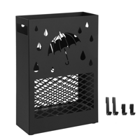 Metallständer für Regenschirme RAIN, 28x12x41cm, schwarz