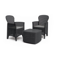 Gartenmöbel-Set TREE, 3-teilig, anthrazit