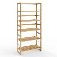 Holzregal ÖLAND, 58x27x136 cm, 5 Regalböden, braun