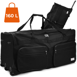 Reisetasche auf Rollen JOY 160 l, schwarz