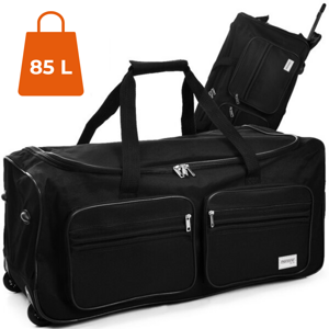 Reisetasche auf Rollen ROLL 85 l, schwarz