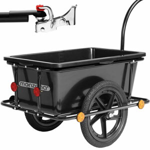 Anhänger für Fahrrad TERY, 90 l, 61x153x90 cm, schwarz