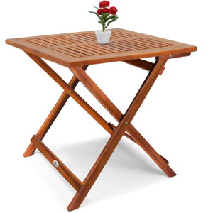 Holz-Beistelltisch ALEK, 70x70x73 cm, braun