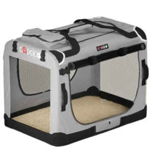 Transporttasche für Hunde und Katzen ELI, 70x52x52 cm, grau