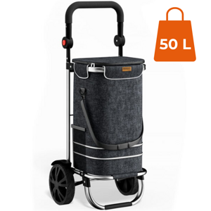 Einkaufstrolley EASY, 50 l, schwarz