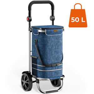 Einkaufstrolley EASY, 50 l, blau