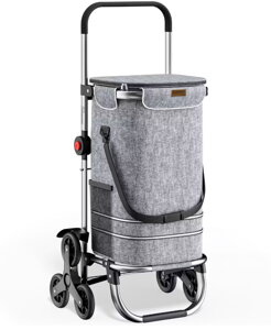 Treppensteiger-Einkaufstasche COMFORT, 50l, grau