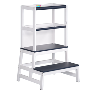 Lernturm PLAY, Kiefernholz, 93x56x49, weiß/anthrazit