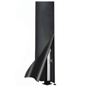 Abdeckung für Solardusche COVER, 220x70 cm, schwarz