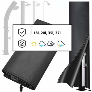 Abdeckung für Solardusche COVER, 220x70 cm, schwarz