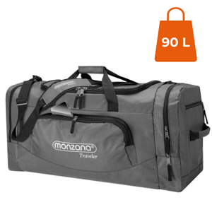 Schulter-Reisetasche JERGY, 90 l, 65x32x33 cm, grau