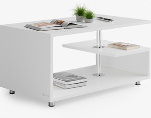 Couchtisch ORLANDO, 95x55x50 cm, weiß