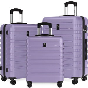 Hartschalenkoffer-Set NEW YORK, 3-teilig, ABS, helllila