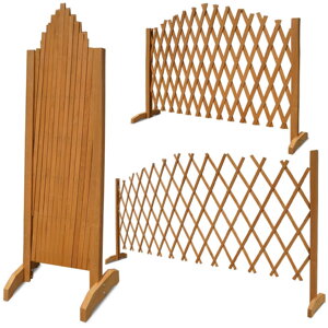 Holzgitter ROSEMARY für Blumen, 200x107 cm, naturbraun