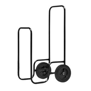 Holztransportwagen AUREL, 56x45x105 cm, schwarz