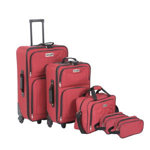 Kofferset TRAVEL, 5-teilig, rot