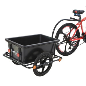 Anhänger für Fahrrad TERY, 90 l, 61x153x90 cm, schwarz