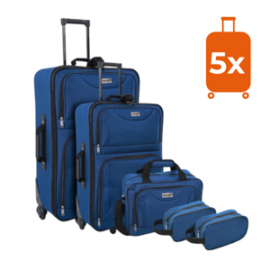 Kofferset TRAVEL, 5-teilig, mitternachtsblau