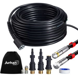 Rohrreinigungsset Premium, 30 m, schwarz