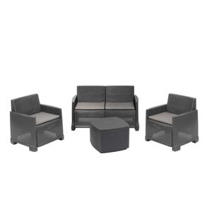 Gartenmöbel-Set COMO, 4-teilig, anthrazit