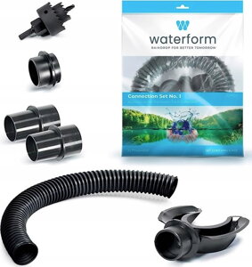 Verbindungsschlauch für den Regenwassertank ICANS1, schwarz