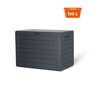 Garten-Aufbewahrungsbox WOODEBOX, 190L, 78x44x55cm, anthrazit