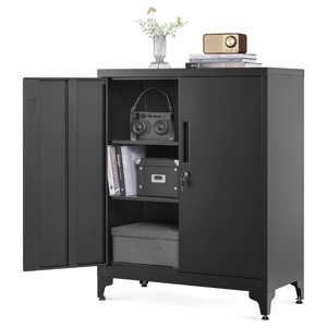 Metallschrank RAVEN, 40x80x90 cm, schwarz