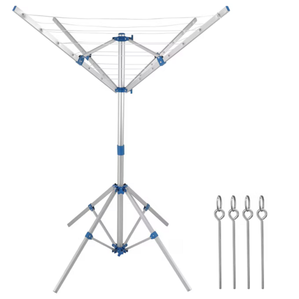 Aluminium-Wäscheständer FALCO, 103×168 cm, silber