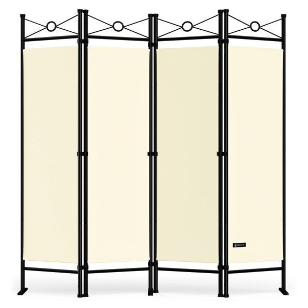 Paravent LUCCA, 163x180 cm, creme
