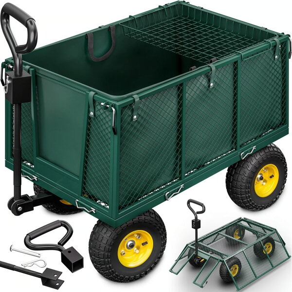 Transportwagen HECTOR, max. 550 kg, 110x75x52 cm, grün