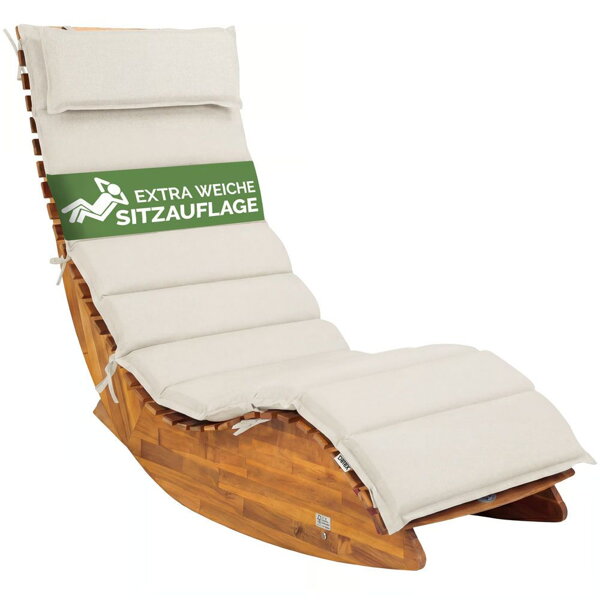 Auflage für Saunaliege BALI, 58x7x177cm, beige