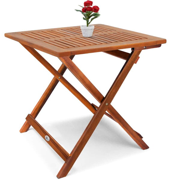 Holz-Beistelltisch ALEK, 70x70x73 cm, braun