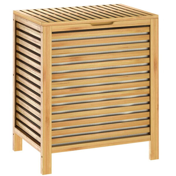 Bambus-Wäschekorb ISLA, 62l, naturbraun 