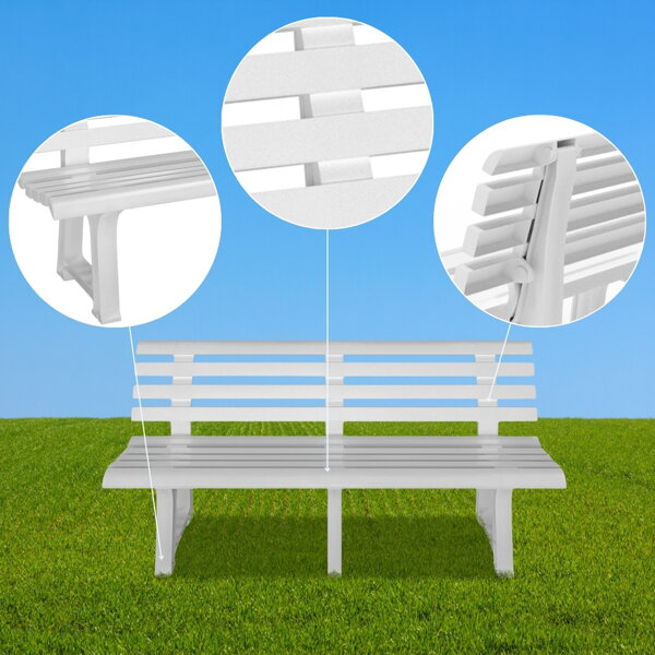 Banc De Jardin 3 Places En Aluminium, Anthracite - CREADOR MARTA