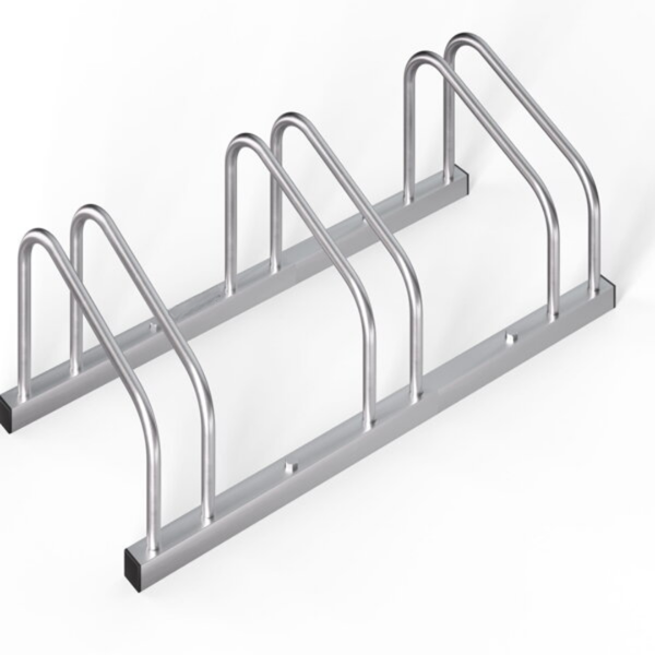 Fahrradständer BIKE, 84x32x27 cm, silber