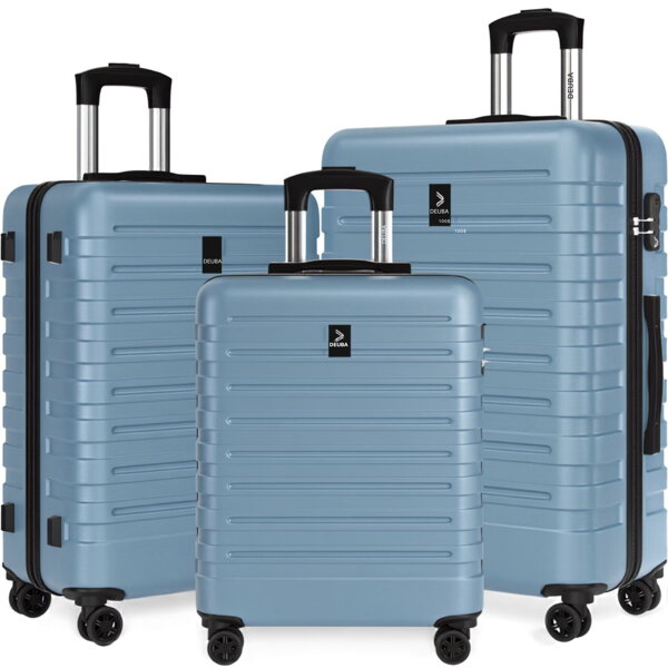 Hartschalenkoffer-Set NEW YORK, 3-teilig, ABS, hellblau